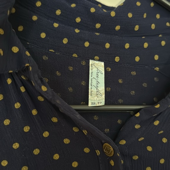 Free People Button Down Blouse - Picture 3 of 6